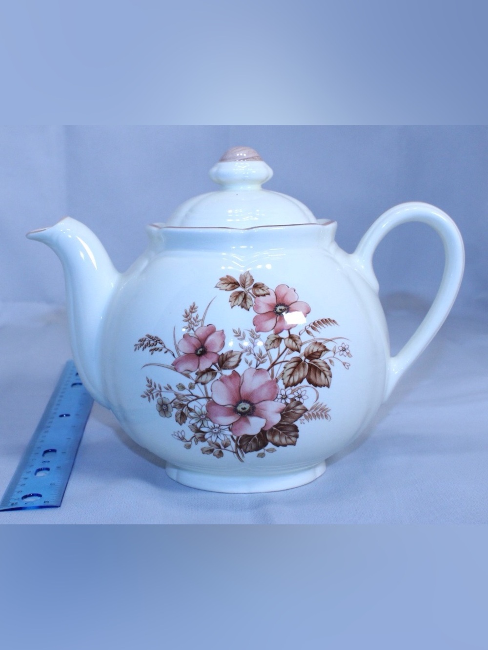 Vintage Peach Blossom Tea Pot